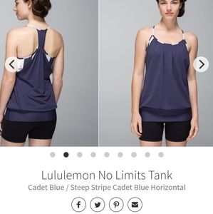 Lululemon No Limits Tank Sz 10